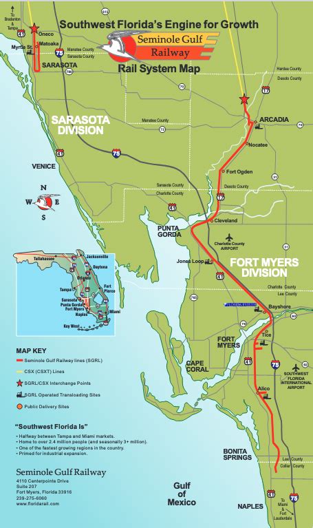 seminole gulf railway map Florida East Coast Railway (FEC) Note: FEC is complete